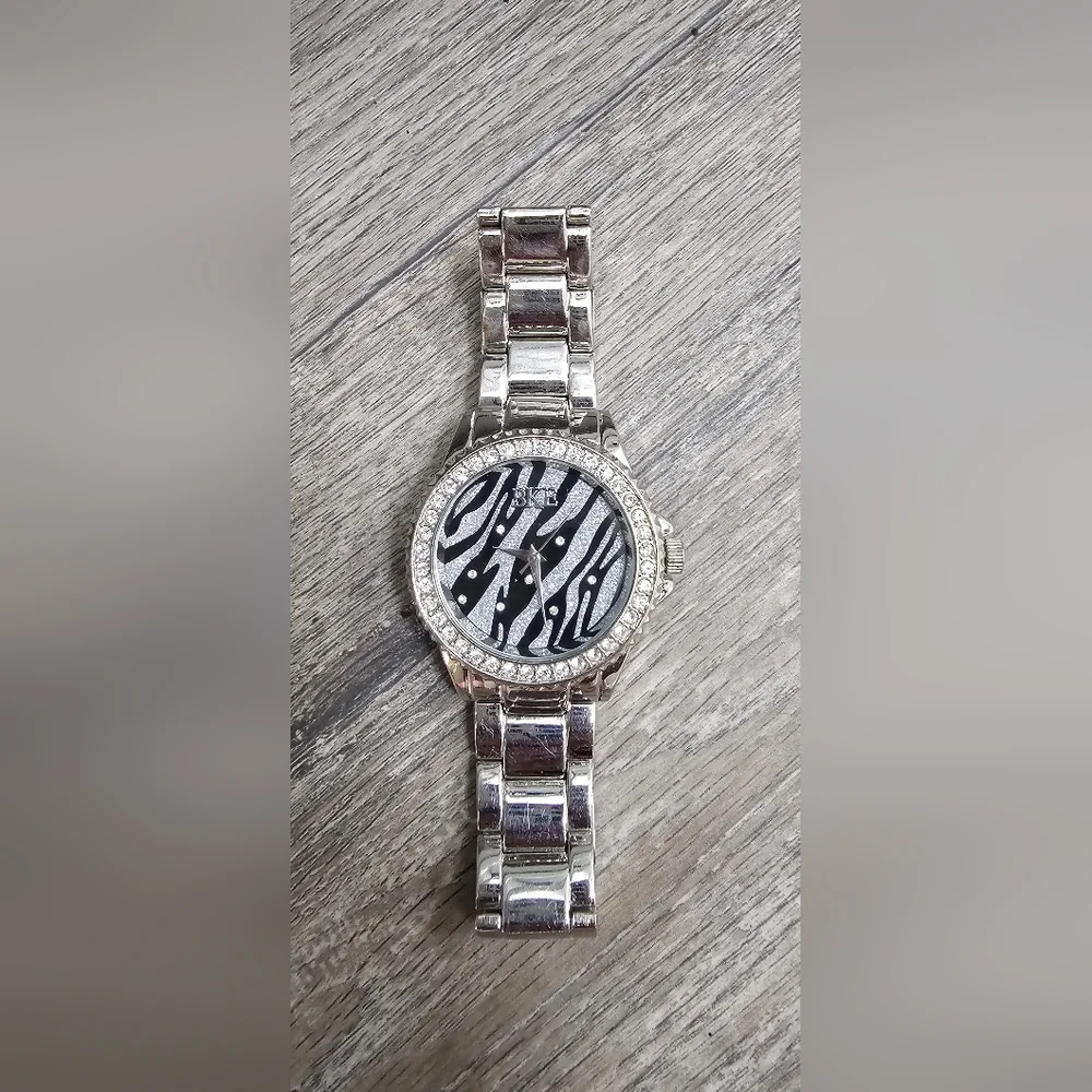 BKE Silver and Black Women's Watch